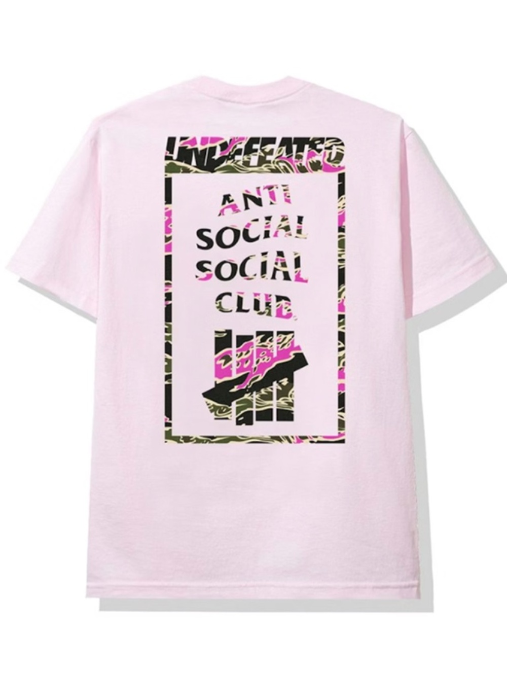 ASSC x Undefeated Floral Camo Logo Pink Tee Large